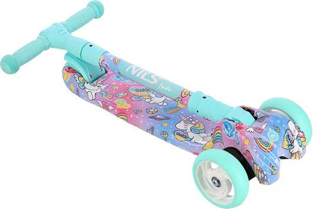 Hulajnoga dziecięca Nils fun hlb15a mint led