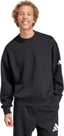 Bluza męska adidas Essentials Loose Fit 3 Bar Logo czarna JF3542