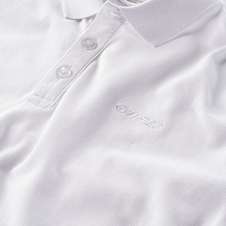 Męska koszulka Polo Hi-Tec Romso Classic biała rozmiar M