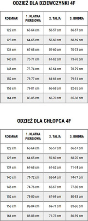 Kamizelka dla dziewczynki 4F F166 fioletowa 4FJWSS25TVJAF166 51S