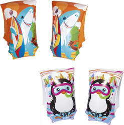 Dziecięce rękawki do nauki pływania motylki basenowe pływackie Bestway Armbands rekin pingwin do 20 kg