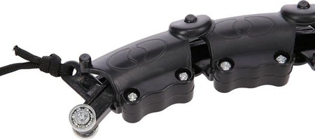 Hula hop black z wypustkami i obciążnikiem HMS hhw11 plus size