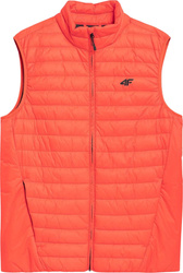 Kamizelka męska puchowa 4F pomarańczowa 4FSS23TDJAM082 70S