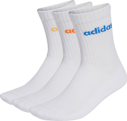 Skarpety adidas Linear Crew Cushioned Socks 3 Pairs białe KD1717