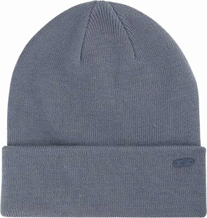 Czapka zimowa ciepła 4F U622 denim 4FWAW25ACAPU622 32S