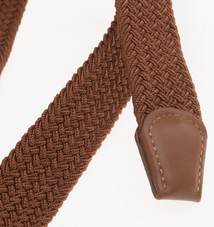 Pasek Saddler fiery red/white/french blue rozmiar S/M