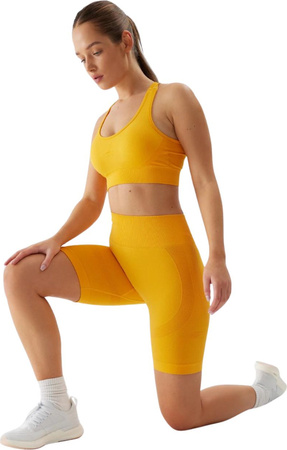 Spodenki damskie 4F FNK F496 pomarańczowe 4FWSS24TFSHF496 70S