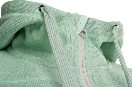 Bluza rozpinana z kapturem damska Bjorn Miravidi miętowa HE934701