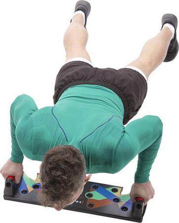 Poręcze podpórki uchwyty deska do pompek czerwone HMS pu10 wielofunkcyjna