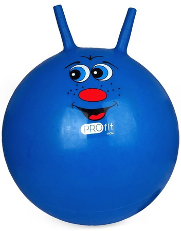 Piłka do skakania Profit 55 cm niebieska DK 2103