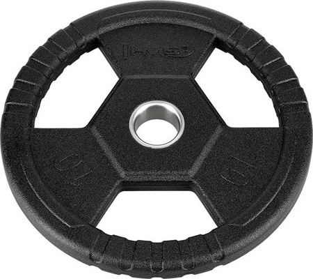 Talerz olimpijski żeliwny HMS TOH10 czarny 10 kg