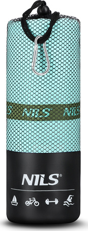 Ręcznik turystyczny z mikrofibry szybkoschnący Nils NCR13 zielony 200x90 cm