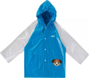 Dziecięca peleryna płaszcz przeciwdeszczowy Bejo Cozy Raincoat Kids niebieska rozmiar 110-116cm