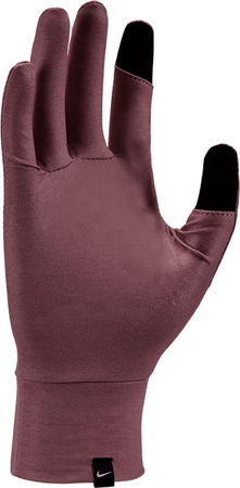 Rękawiczki damskie do biegania Nike Dri-Fit brązowe N1002219206