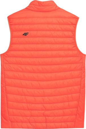 Kamizelka męska puchowa 4F pomarańczowa 4FSS23TDJAM082 70S