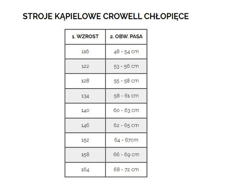 Kąpielówki dla chłopca Crowell Oscar kol.02 granatowo-żółte