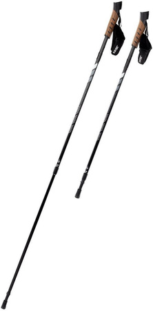 Kije kijki do nordic walking Hi-Tec Alpenstock 85-135cm czarno-szare