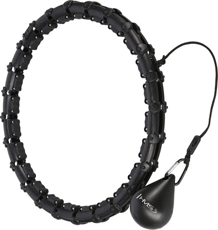 Hula hop z wypustkami i obciążnikiem HMS hhw02 czarne