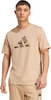 Koszulka męska adidas Camo Logo Graphic beżowa JM6382
