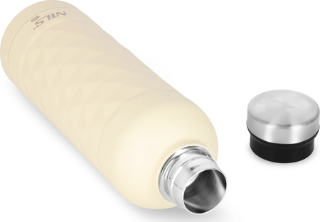 Butelka bidon turystyczny ze stali nierdzewnej Nils Camp NC3805 beżowy 750ML