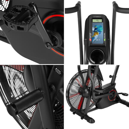 Rower treningowy powietrzny do ćwiczeń stacjonarny commercial HMS MP5420