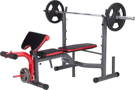 Ławka do ćwiczeń regulowana z wyciągiem HMS