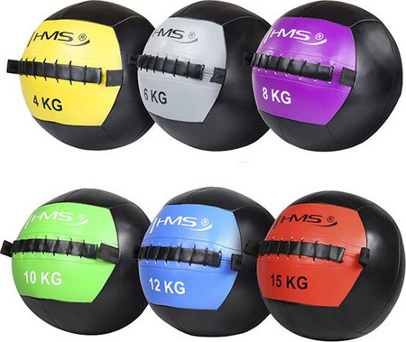 Piłka lekarska do ćwiczeń crossfit fitness Wall Ball HMS WLB 15 kg