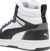 Buty dla dzieci Puma Rebound V6 Mid biało-czarne 393831 01