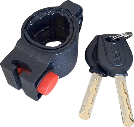 Zapięcie rowerowe Gerda linka z uchwytem transportowym szaro-czarne Grey Flex 1500/10V OSFL0150010 B3V2XP