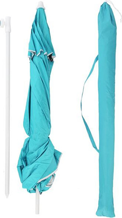 Parasol plażowy xl 220 cm Nils nc7822 turkusowy