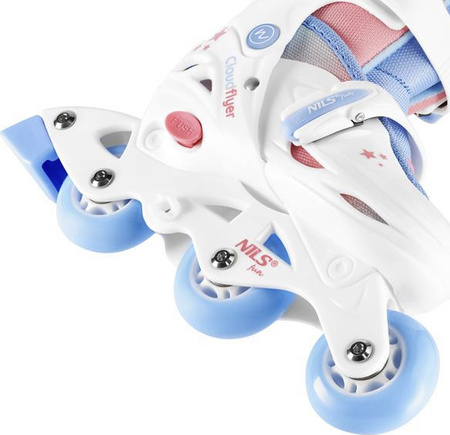 Dzięciece łyżworolki wrotki 3w1 regulowane Nils fun NJ1190 rozmiar S (30-33)