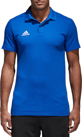Koszulka męska adidas Condivo 18 Cotton Polo niebieska CF4375