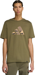 Koszulka męska adidas Camo Logo Graphic khaki KA7131