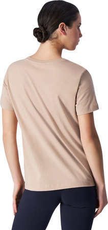 Koszulka damska Champion SS Tee beżowa 117534 MS079
