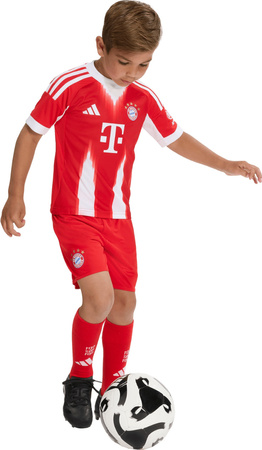 Zestaw dzięciecy komplet sportowy koszulka spodenki adidas FC Bayern 25/26 Home czerwony JN8510