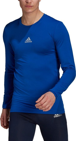 Koszulka męska adidas Compression Long Sleeve Tee niebieska GU7335