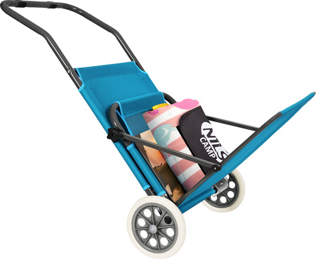 Leżak ogrodowy plażowy basenowy kempingowy składany Nils Camp NC3307 niebieski