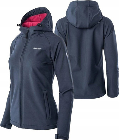Damska kurtka przejściowa softshell Hi-Tec Lady Neti membrana 8000mm granatowa rozmiar S