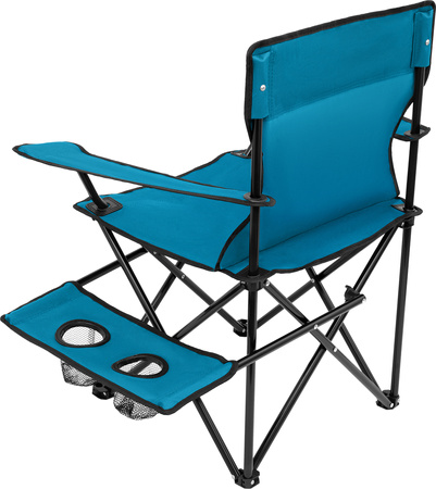 Krzesło fotel turystyczne plażowe składane Nils Camp NC3301 niebiesko-szare