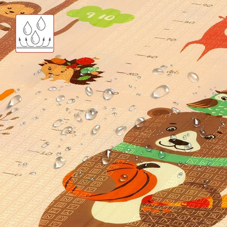 Mata dziecięca składana Nils Fun Forest rozmiar 190 x 150 cm