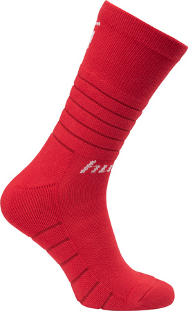 Getry piłkarskie Huari Lony Socks uniseks rozmiar 40-43 czerwone