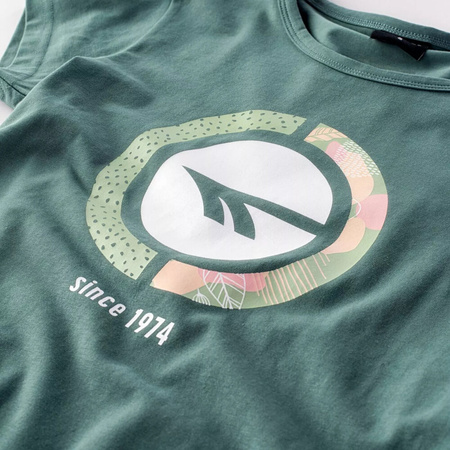 Damska koszulka z krótkim rękawem Hi-tec LADY DEFI M000160004 silver pine rozmiar XXL