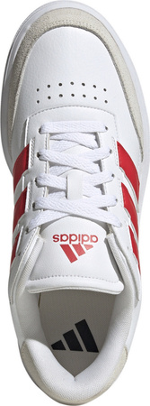 Buty męskie adidas Courtblock biało-czerwone JP5342