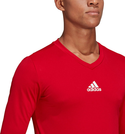 Koszulka termoaktywna męska adidas Team Base Tee czerwona GN5674