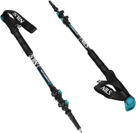 Kijki trekkingowe Nils Carbon TK8607 regulowane 65-135cm