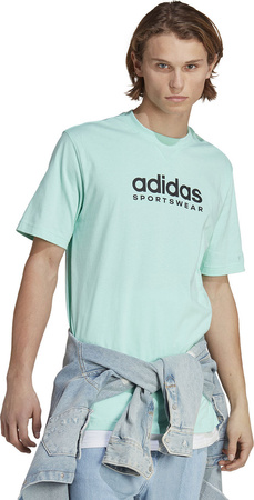 Koszulka męska adidas All SZN Graphic Tee miętowa IC9814