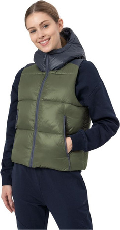 Kamizelka damska 4F khaki H4Z22 KUDP004 43S