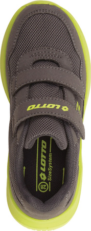 Buty dla dzieci Lotto Connect VL BC szaro-limonkowe 2600821K 1663