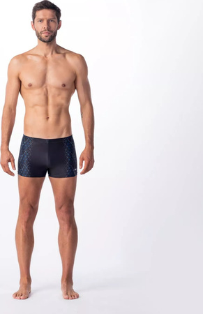 Męskie bokserki kąpielowe Aquawave ADIS black triangle print rozmiar L