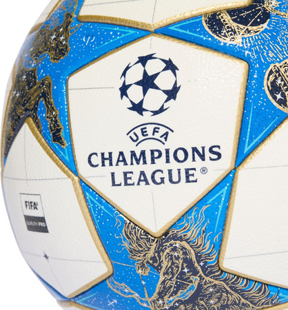 Piłka nożna adidas UCL Competition 25/26 League Phase biało-niebiesko-złota JP1541
